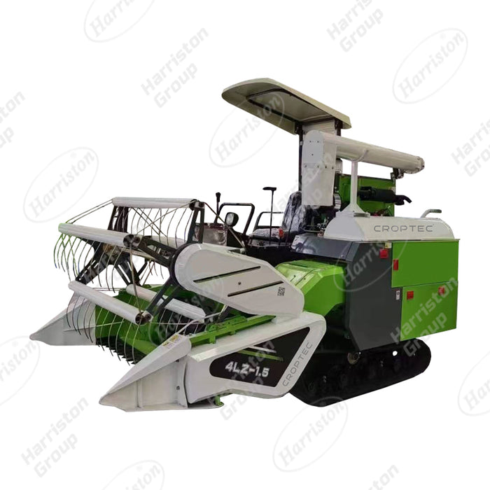 4LZ-1.5A Mini Crawler Self-propelled Full Feed Type Grain Combine Harvester for Rice and Wheat