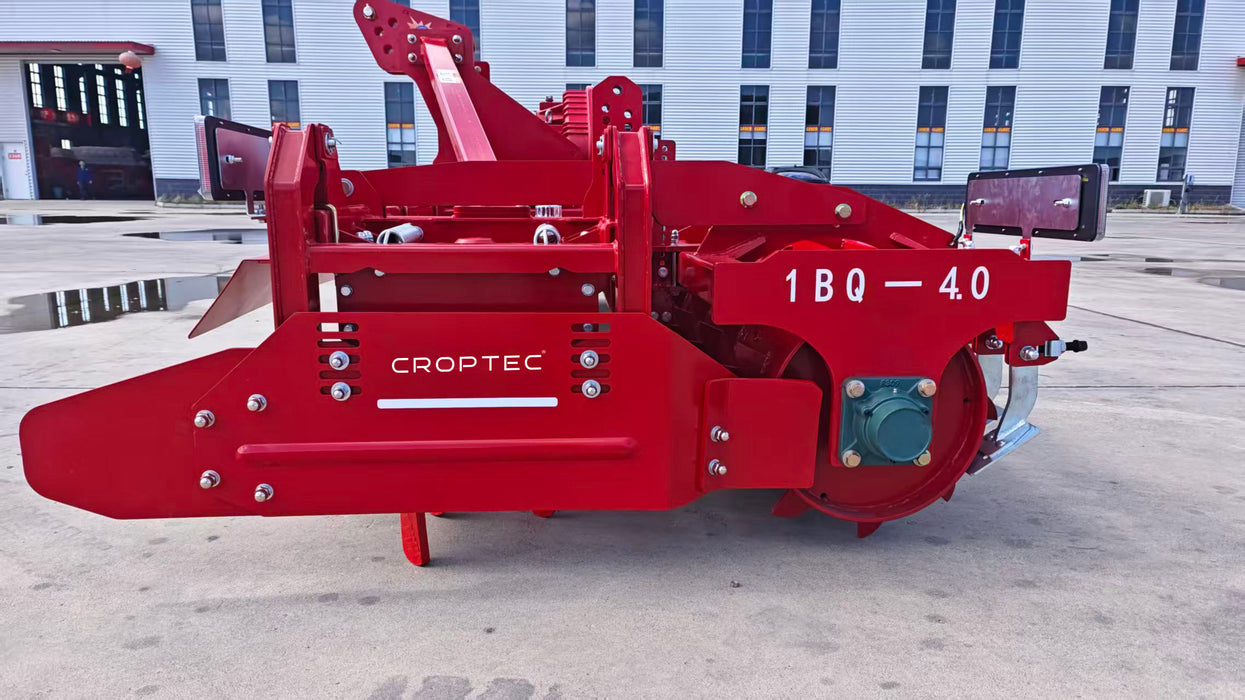 CROPTECH 1BQ-4.0 Power Harrow, 4000mm Working Width Agricultural Rotary Cultivator, Tractor Driven Soil Preparation Machine