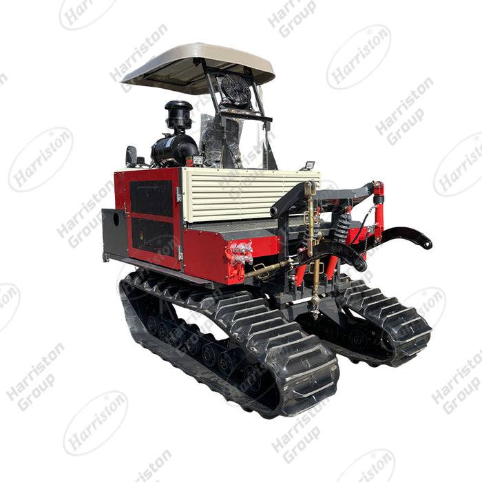 1GZL230 Crawler Tractor Tiller, 102HP CHANGCHAI 4G33 Diesel Engine, 52cc HST, YD85 Gearbox, 5509056 Rubber Track Farm Tractor