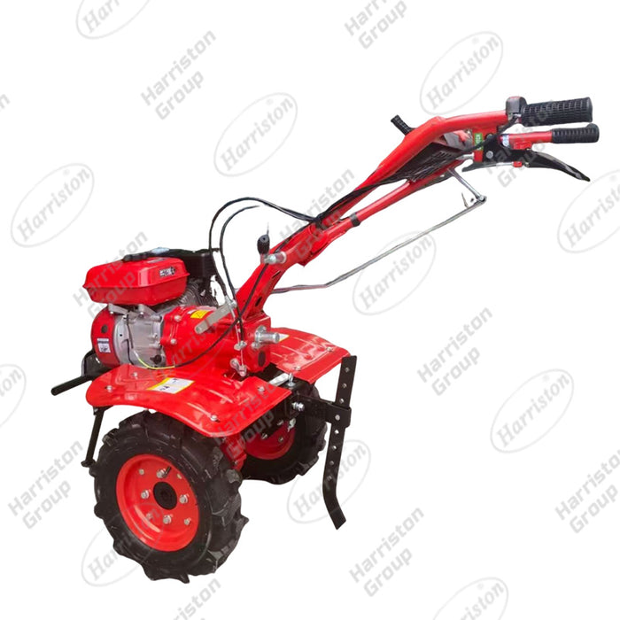 CROPTEC Gasoline Engine Power Tiller with 400 Tires, Compact Gear Box & 4+1 Blade Shaft,40blades for Efficient Farming