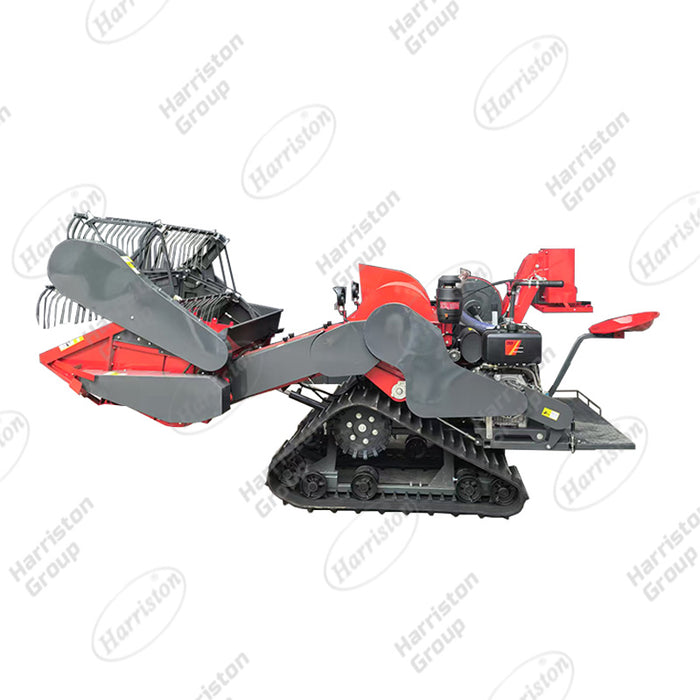 4lz1.5  20HP Crawler Self-propelled Type Mini Combine Harvester