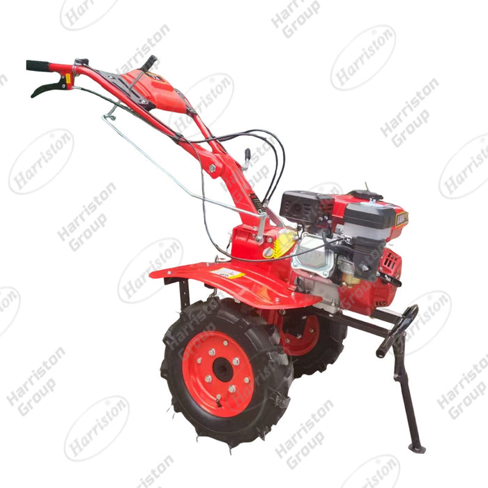 CROPTEC Gasoline Engine Power Tiller with 400 Tires, Compact Gear Box & 4+1 Blade Shaft,40blades for Efficient Farming