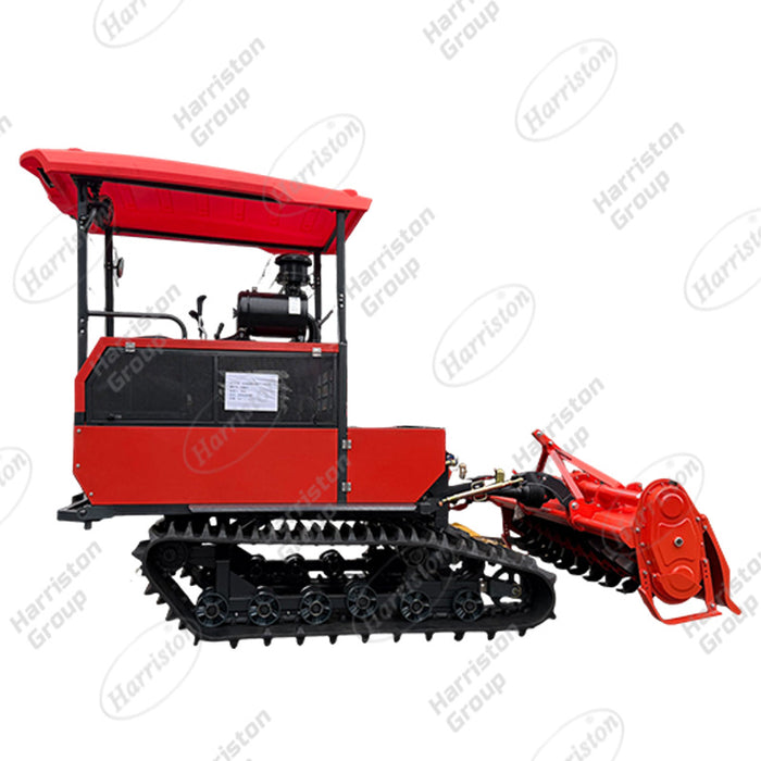 Agricultural CR102 102HP Crawler Self-Propelled  Rotary Tiller  Tracked  Rotary Tiller for Wet Land Farming