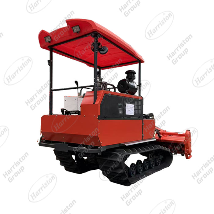 Agricultural CR102 102HP Crawler Self-Propelled  Rotary Tiller  Tracked  Rotary Tiller for Wet Land Farming