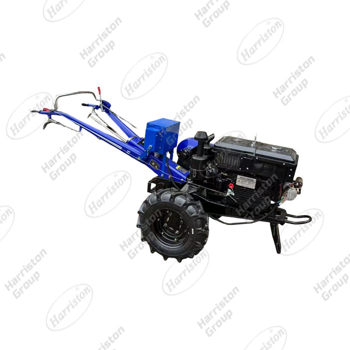 DF18 Walking Tractor with 60cm Tiller Power Tiller Diesel Hand Tractor for Plowing, Tilling & Transporting