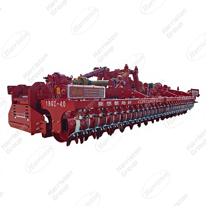 CROPTECH 1BQ-4.0 Power Harrow, 4000mm Working Width Agricultural Rotary Cultivator, Tractor Driven Soil Preparation Machine