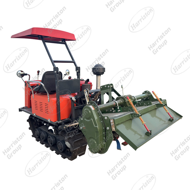 Track Machine Rotating HRT-1GZL-120 35HP Mini Self Propelled Rubber Track Rotary Tiller ...