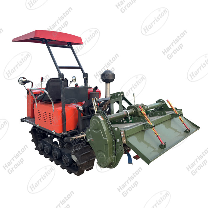 HRT-1GZL-120 35HP Mini Self Propelled Rubber Track Rotary Tiller