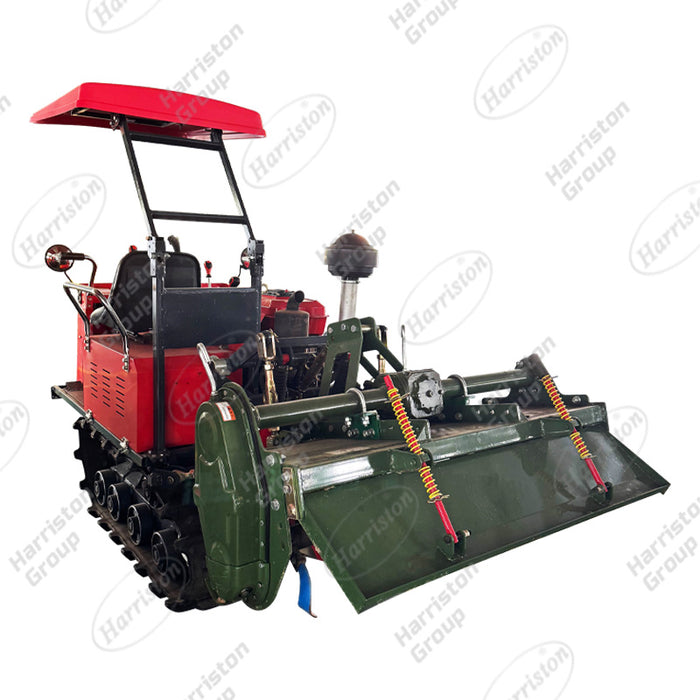 HRT-35HP-130  Rubber Track Rotary Tiller Self Propelled Craeler Rotary Tiller