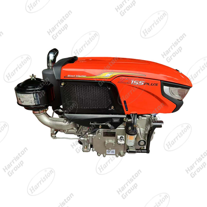 RT155 Plus Single Cylinder Water Cooled Diesel Engine Agricultural Diesel Motor for Walking Tractor Farm Machinery