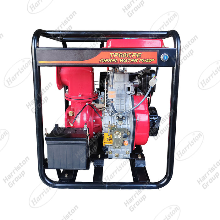 TP60CPE 6 Inch Diesel Irrigation Water Pump, 195 Diesel Engine High Flow Water Pump for Farm Irrigation & Flood Control